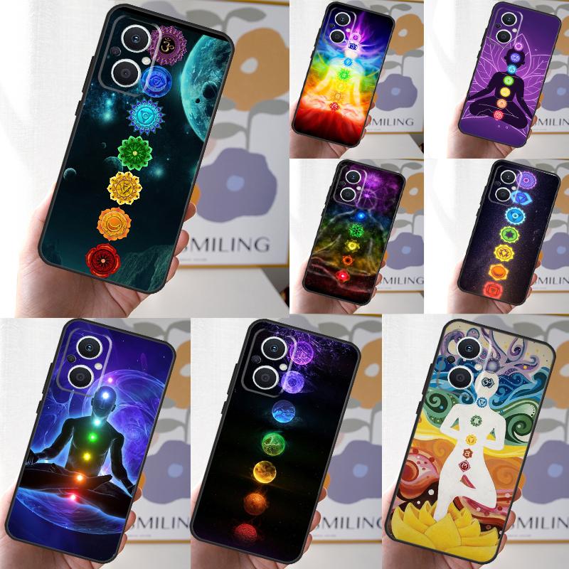 The Mandala Chakra Insist Yoga Case For OPPO Reno 13F 13 12 F 11 8T 7 8 10 Pro OPPO Find X8 X6 Pro X3 X5 Lite Cover Fundas