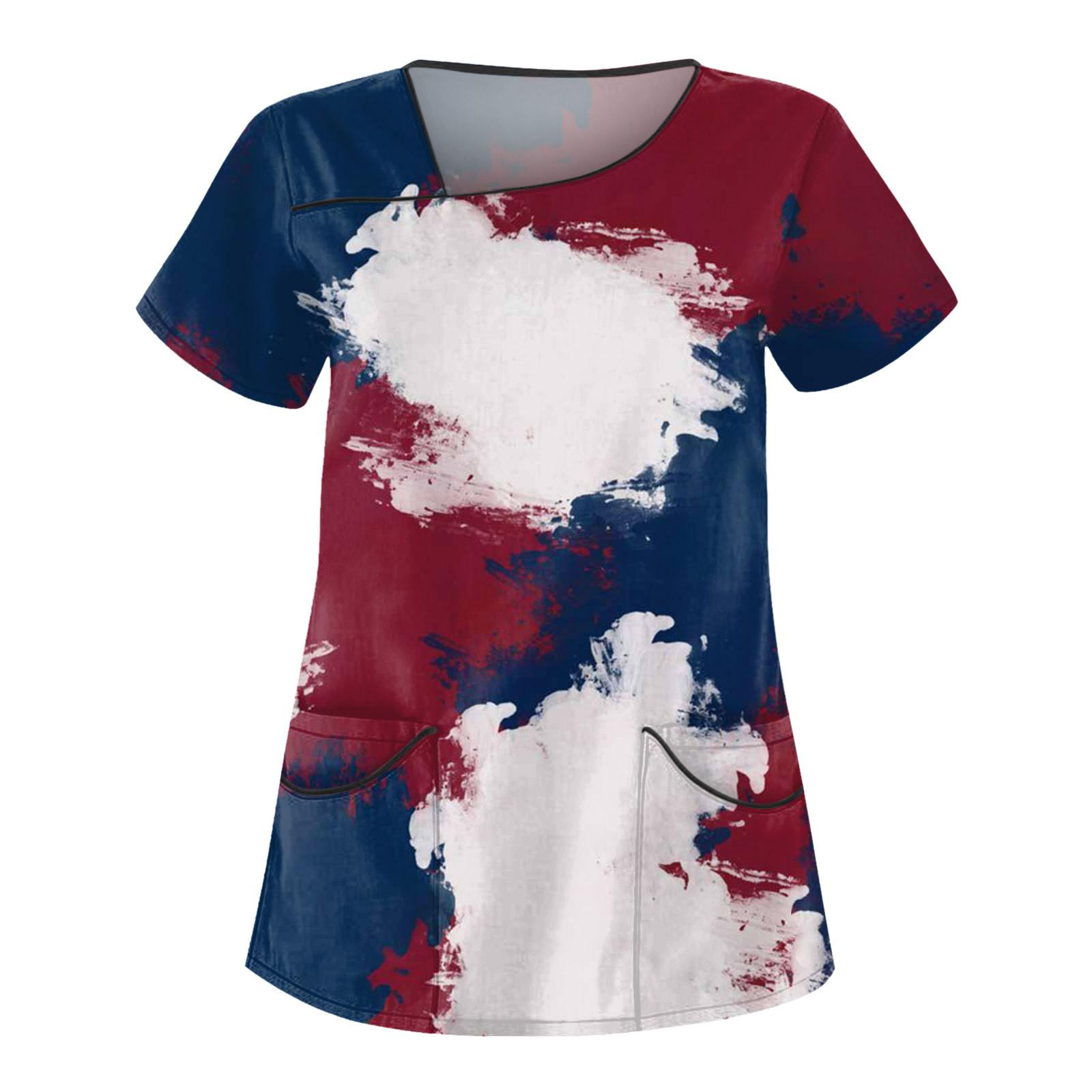 

Женская защитная рабочая одежда с двойным слоем и карманами ко Дню независимости XL белый