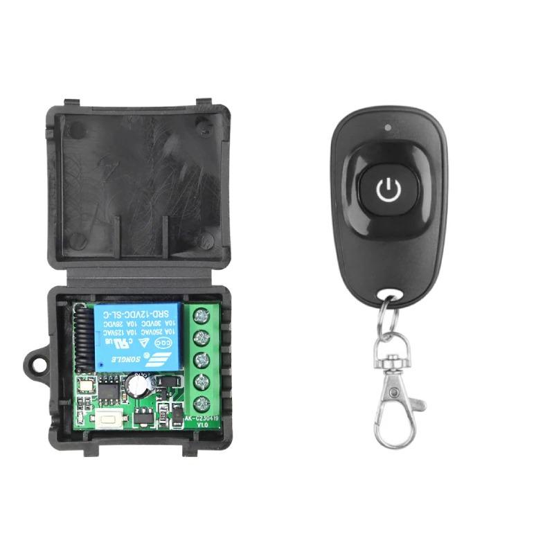 Interruptor Remoto Sem Fio 12V 433MHz para Pequena Caixa de Couro com Controle Remoto EV1527