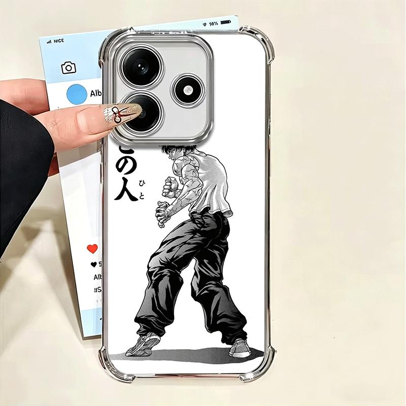 

Baki the Grappler Anime Plating Phone Case For Xiaomi Poco X5 X6 X7 X8 Pro Max F8 Ultra F7 M8 M7 M5S Redmi 15C 15 14C 13C 13 X3 Xiaomi Poco X6