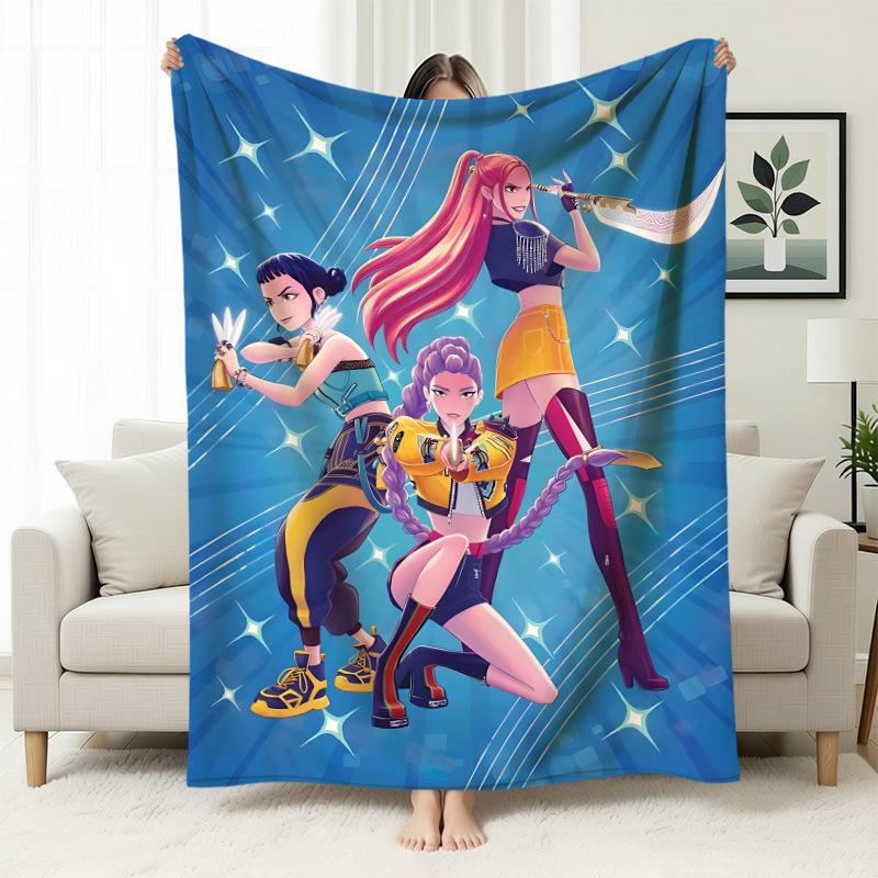 Temu Blanket Kpop Witch Hunters Blanket Flannel Blanket Office Home Sofa Blanket Nap Blanket