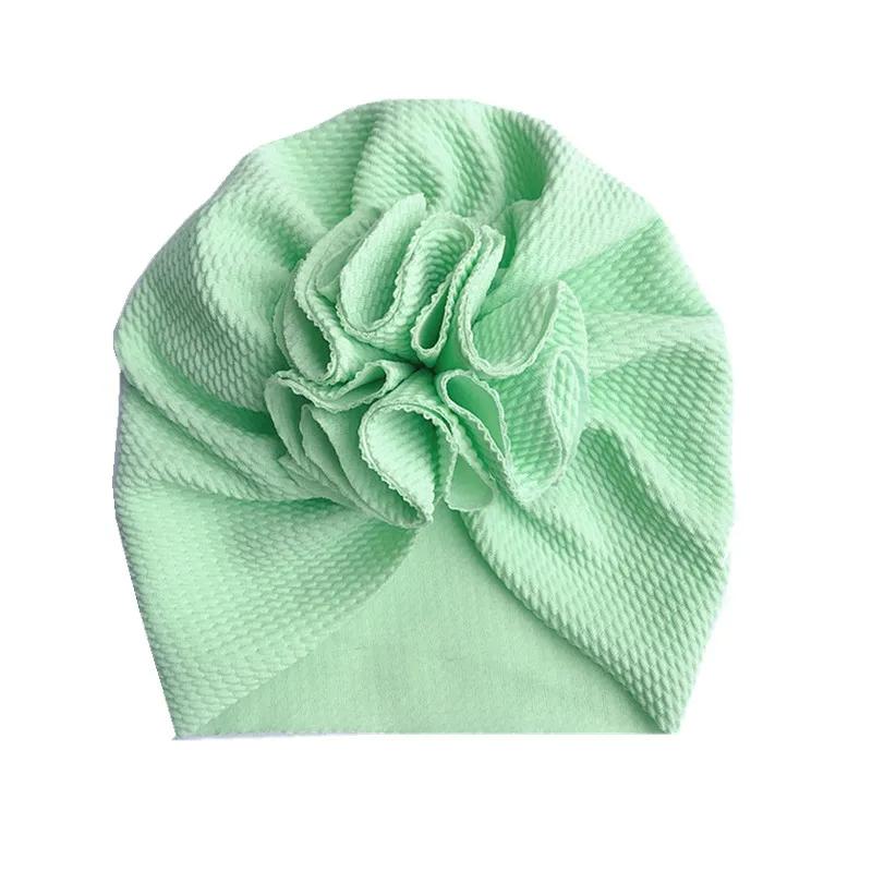 Turbante da Bambina Turbanti per Neonati Cappello Morbido con Fiori Deliziosi Cuffia Fasce per Capelli Cappello per Bambini Berretto Cappello per Fotografia Neonato