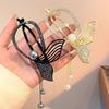 Large Fish Tail Tassel Twist Clip Horizontal Hairpin One-Word Clip Fixer Back Of Head Hair Styling Tool