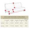 Elastic Stretch Convertible Sofa Bed Cover Cat Scratch-resistant Cover for Sofa Bed Without Arms Elastic Couch Covers Cat