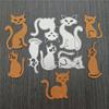 Animal Cat Metal Cutting Dies for Diy Handmade Dies Stencils Decorative Paper Card Making Dies Embossing