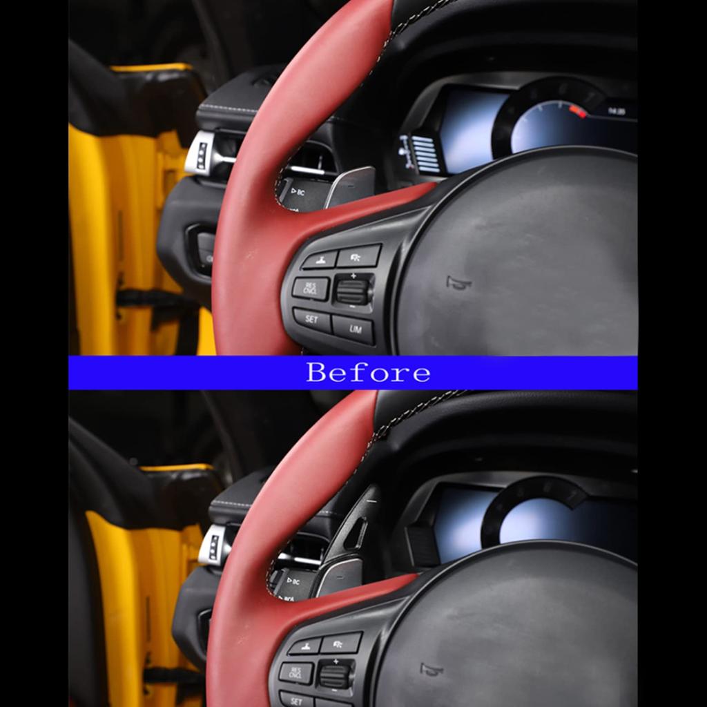 Steering Wheel Shift Paddle Handle Shift Aluminum Material Energy Saving 2019-2022 GR Supra A 90 Replacement (Black)