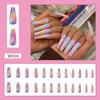 Unghie artificiali Unghie lunghe da balletto europee e americane Unghie finte arcobaleno Manicure