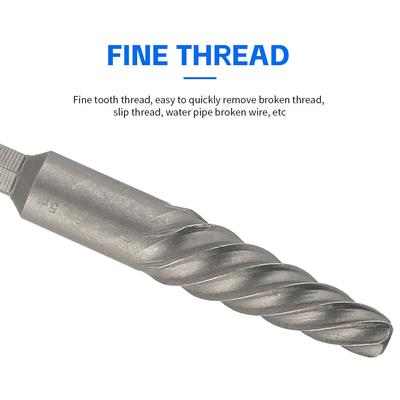 11Pcs Screw Extractor and Left Hand Drill Bits Set Included 5Pcs Screw Extractor, 5Pcs HSS Drill