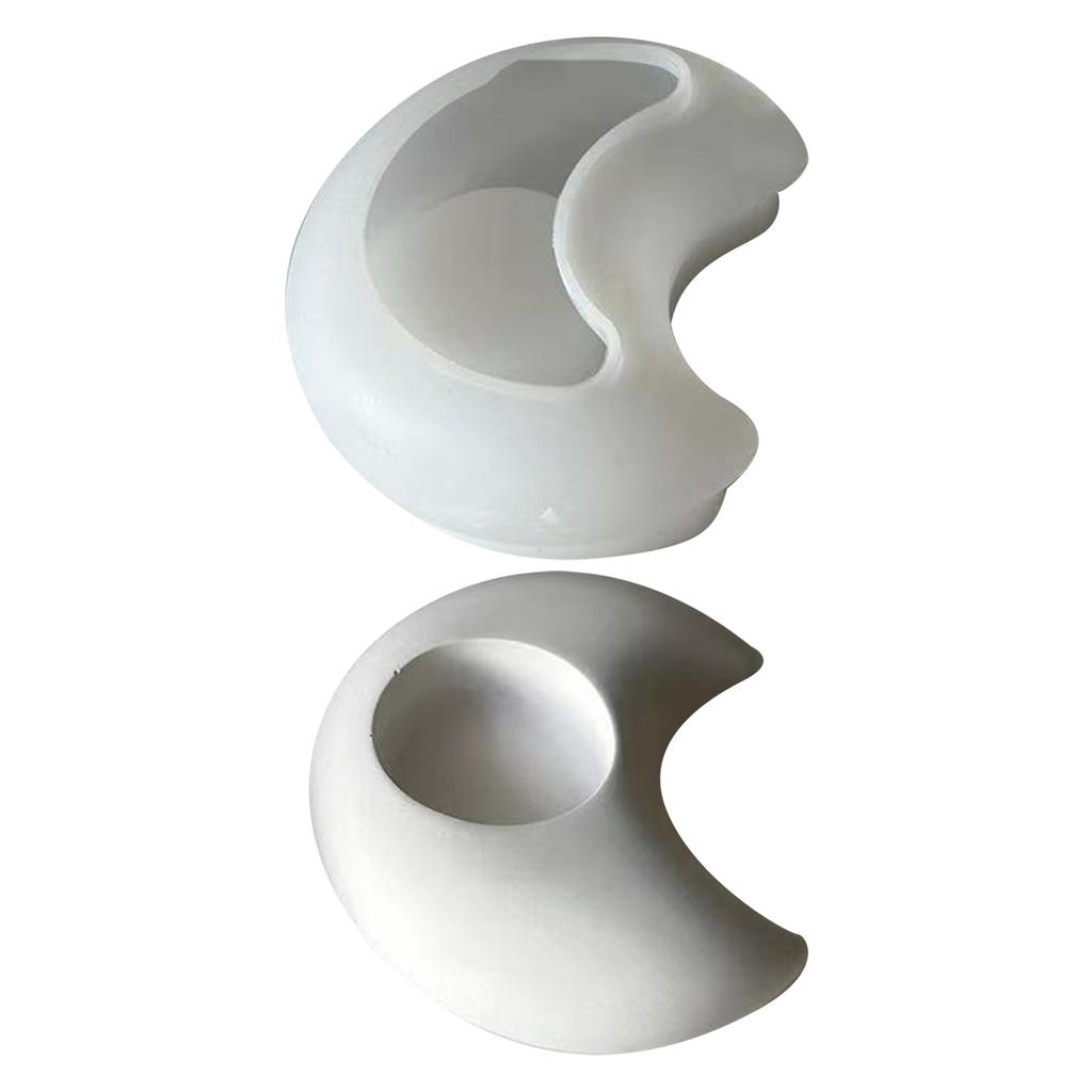 Epoxy Candlestick Silicone Mold Candle Base Mould Star/Moon/Heart Candle Holders Molds DIY Ornaments Home Decorations