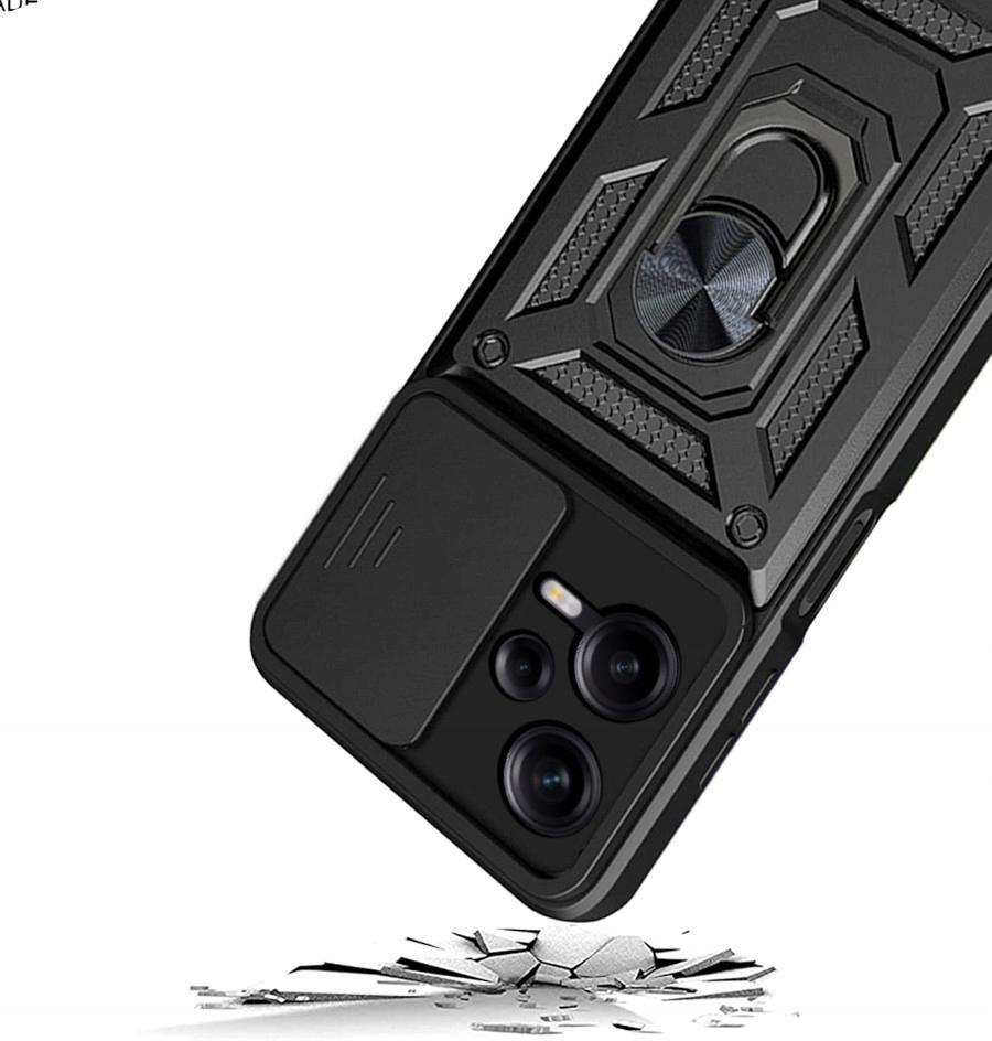 Case for Xiaomi Redmi Note 12 5G DEFENDER SLIDE ARMOR BACK + GLASS