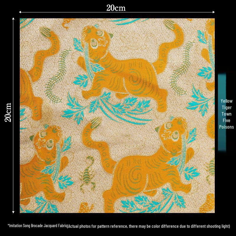 Retalhos de Tecido Brocado Jacquard Estilo Chinês para Sachê DIY e Artesanato