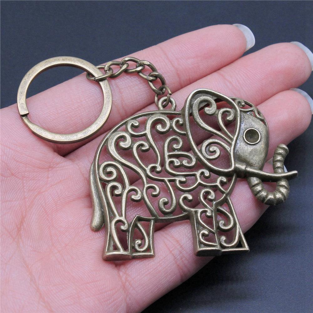 Big Elephant Animal Keychain for Women Best Seller Sweet Christmas Gift Streetwear Car Key Ring