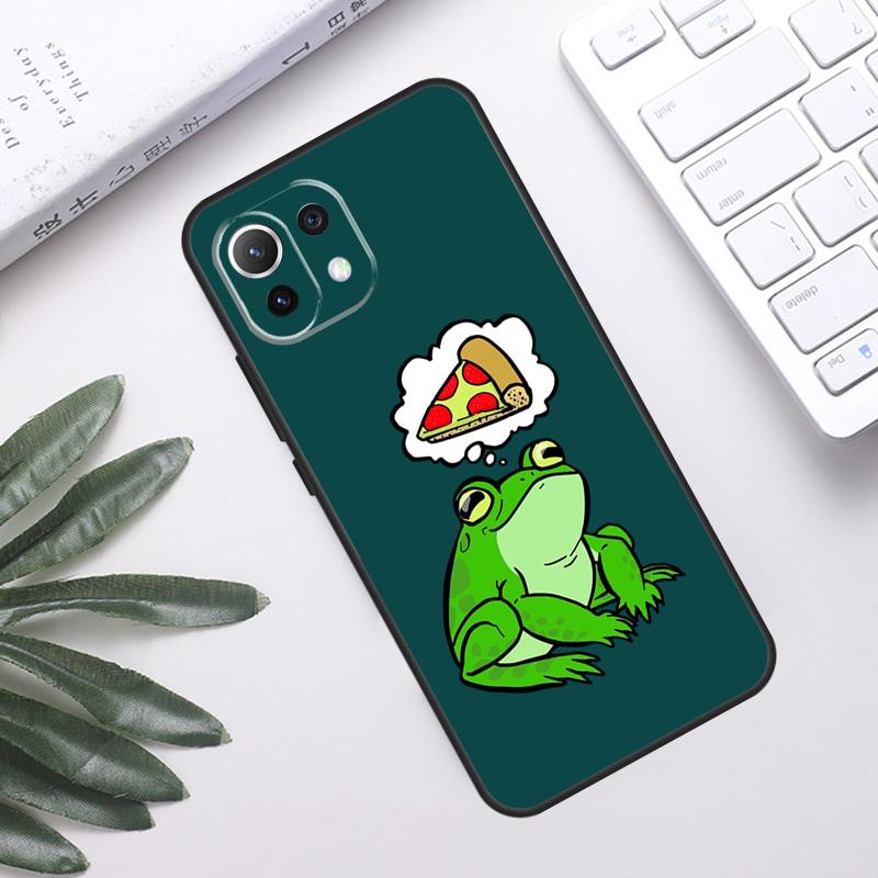 Cute Frog Cartoon Case For POCO F5 X3 X5 Pro F3 F4 GT M5s C40 Back Cover For Xiaomi 13 12 Lite 11T 12T Pro 12X