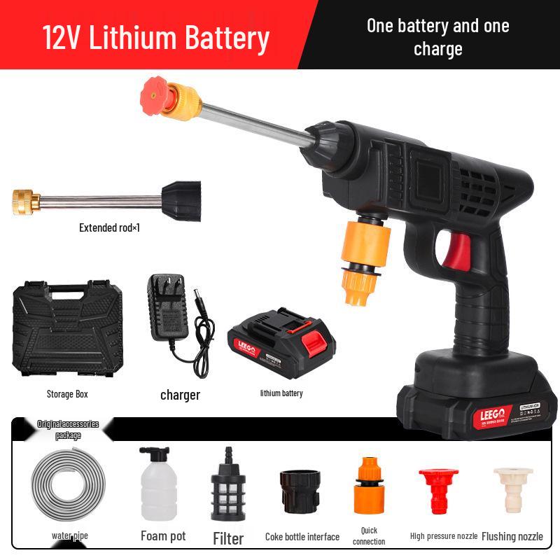 Cordless High-Pressure Portable Car Wash with Lithium Battery  