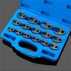 A03F-15Pcs 8-24Mm Crow Foot Open End Wrench 1/2 3/8 Inch Drive Spanner Multifunctional Crowfoot Wrencher Oil