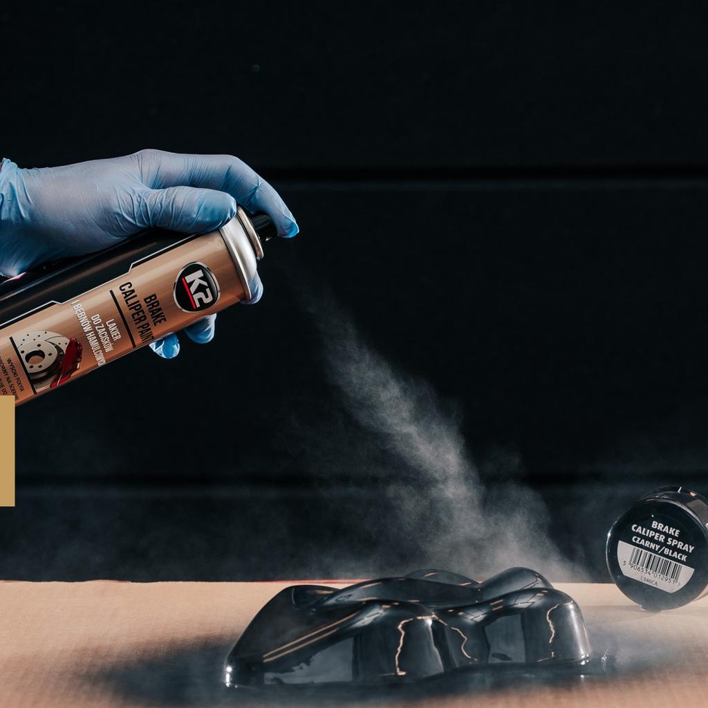 Lakier do zacisków hamulcowych i bębnów k2 brake caliper 400ml czarny
