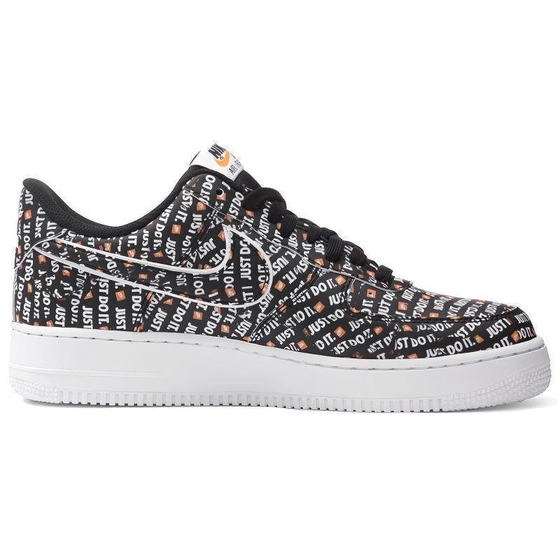 Nike Air Force 1 07 LV8 JDI Unisex Low Top Skate-Schuhe Schwarz AO6296-001