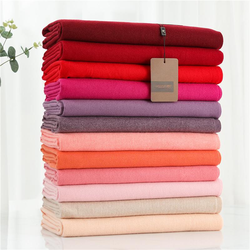 Scarf Imitation Cashmere 29 Colors Thick Warm Solid Color Scarf Shawl Women'S Winter Fashion Tassel Versatile Scarf Men