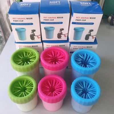 Tazza per pulire le zampe di cani e gatti, lavapiedi portatile per animali domestici, strumento per lavare i piedi in morbido silicone, per cuccioli, gattini, tazze per la pulizia delle zampe sporche