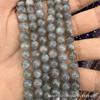 Natural Gray Moonstone and Labradorite Round Beads for DIY Jewelry - Popular Style, Semi-finished Accessories