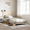VidaXL Bed Frames and Headboard 100x200 Cm Solid Pine Wood, Bed, Bedroom Furniture, Wooden Bed, Single Bed, 3281551