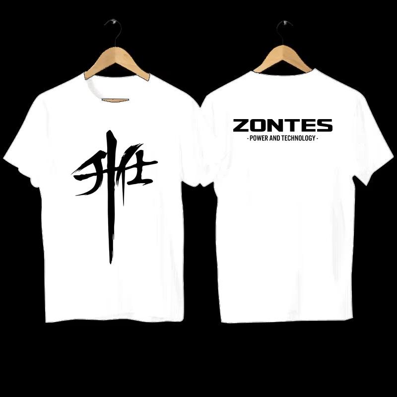 2024 for Zontes G1 125 ZT125 G1 ZT125U ZT 125 U ZX New Combed Cotton Short Sleeve T-shirt Men's Round Neck Printed Logo T-shirt