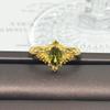 Medieval Vintage Retro Stacked Wearing Micro-Inlaid Zircon Temperament Ring Women'S Niche High-End Light Luxury Butterfly Ring