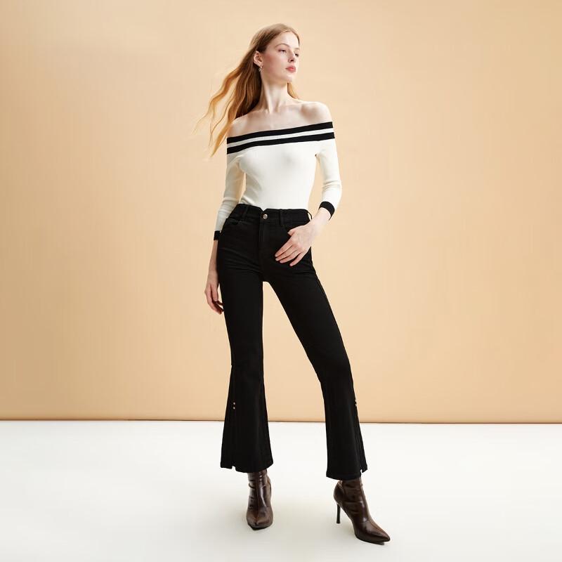 

VEROMODA Women s Mid-Waist Micro-Flared Cropped Jeans 160/64A/S