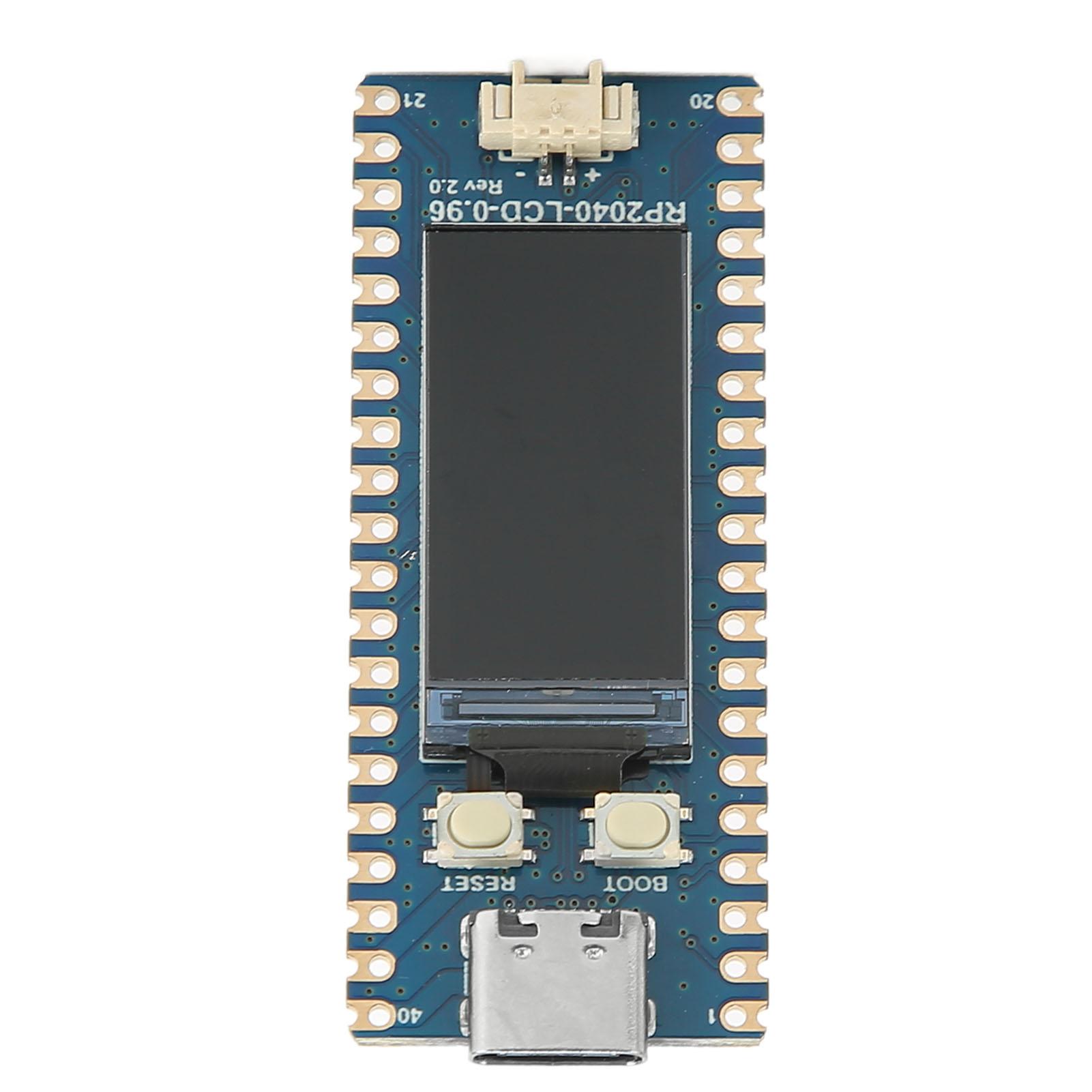 

Microcontroller Development Board Type C Interface RP2040 Development Board with 0.96in IPS LCD
