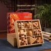 Luban Lock Bamboo Box: Nine-Piece Educational Toy Set for Kids - Assembly & Decompression Kongming Puzzle