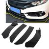 Car Glossy Black Front Bumper Lip Chin Spoiler Splitter Body Kit Universal