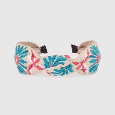 LALA Ethnic Flower Imported Hairband - Gray