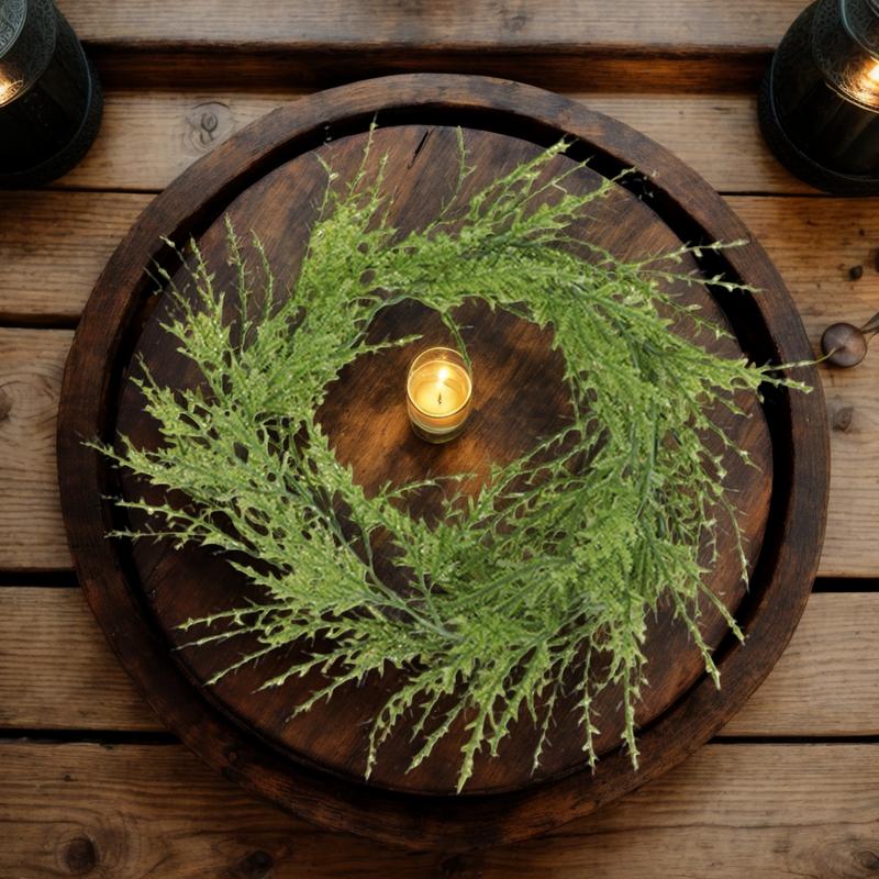 Artificial Christmas Garland 6ft Artificial Pine Needles Garland Decorations Greenery Christmas Garlands For Fireplace Indoor