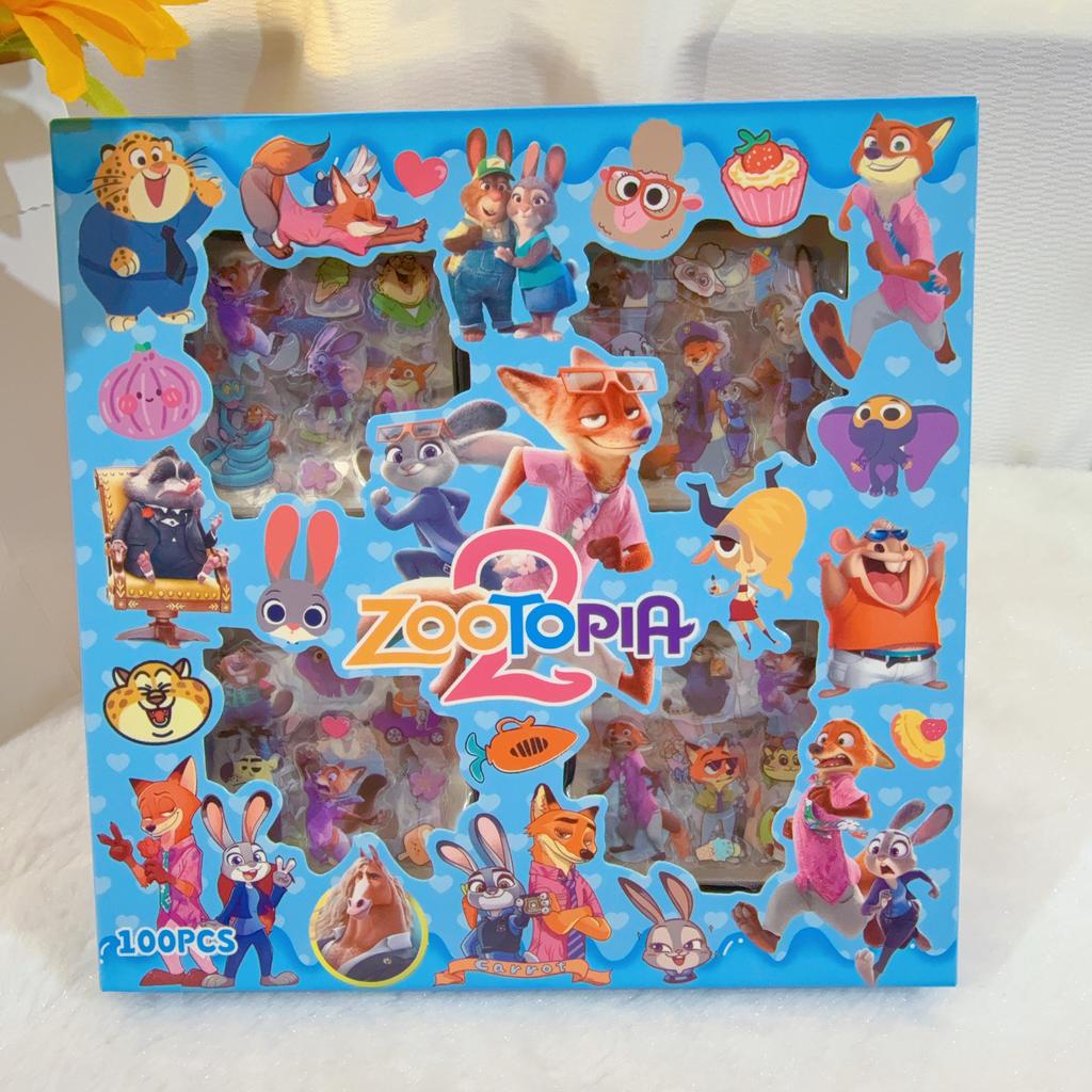 Disney Zootopia 100 Sheet Sticker Journal Stickers, DIY Phone Case Decals, Stylish Stickers, Phone Case and Laptop Decoration Stickers