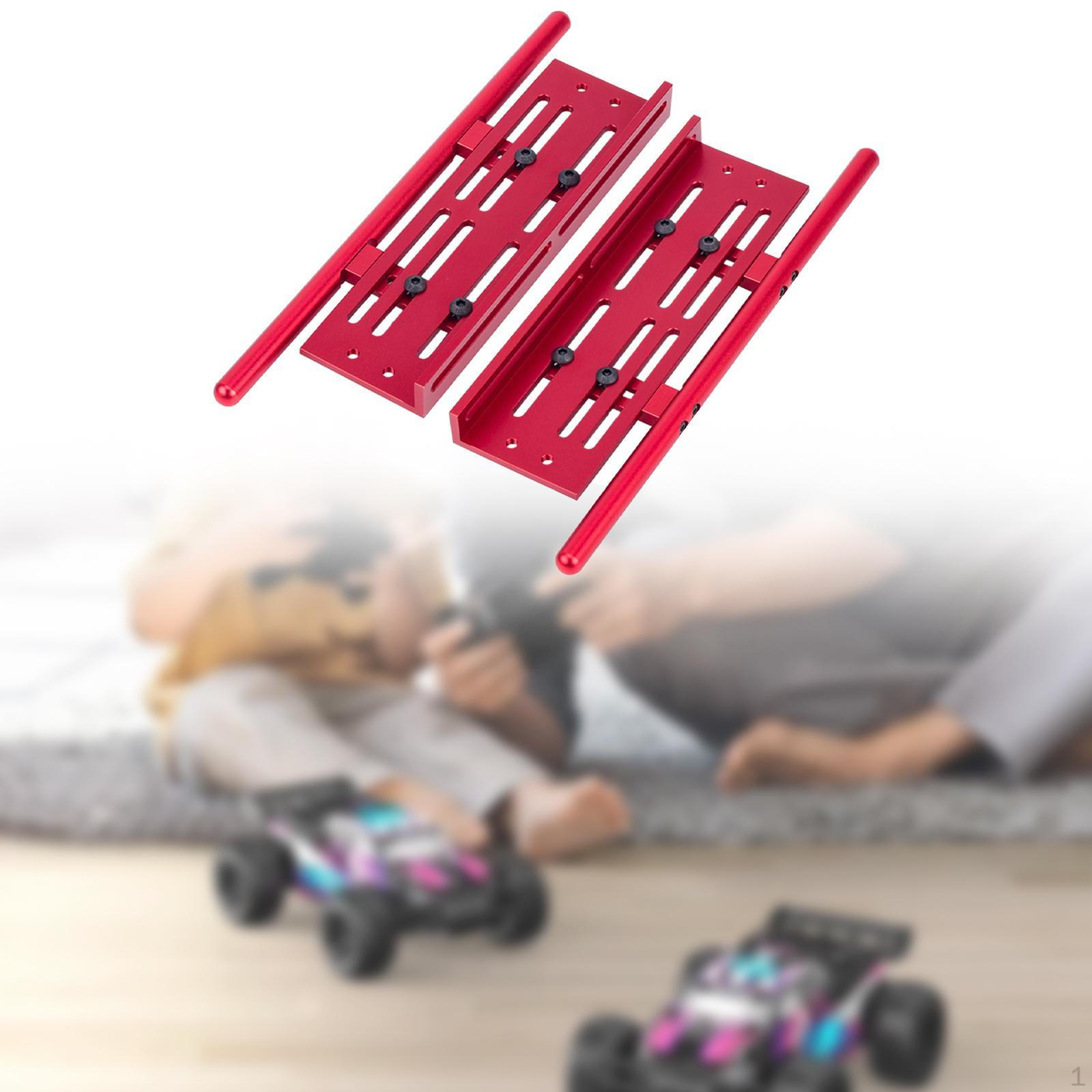 

Бічна підніжка автомобіля з алюмінієвого сплаву. Професійні підножки. Деталі моделі автомобіля для DIY red