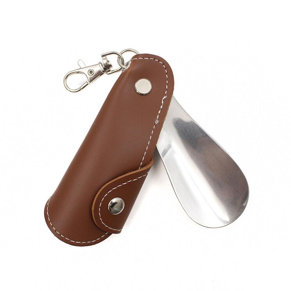 Easy Carry Shoehorn Keychain Stainless Steel Shoe Accessories Fashion Key Ring Unisex