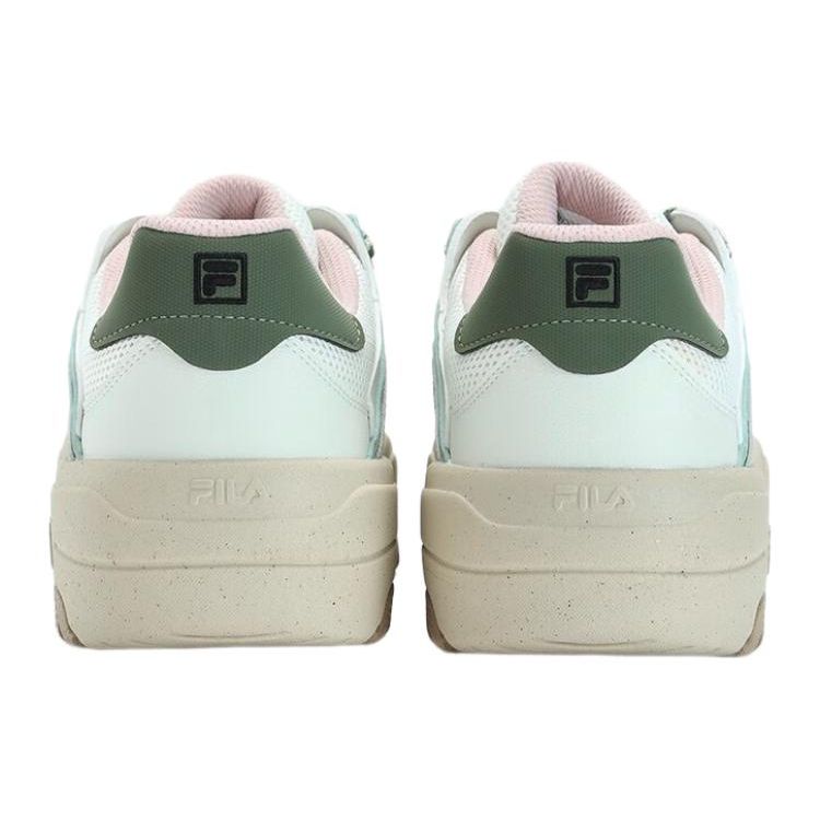 Fila Rosetta Zapatos Coloridos Moda Versátil Absorción de Impactos Zapatillas de Skate de Caña Baja Mujer zapatilla Gris Amarillo Verde F12W331207FML
