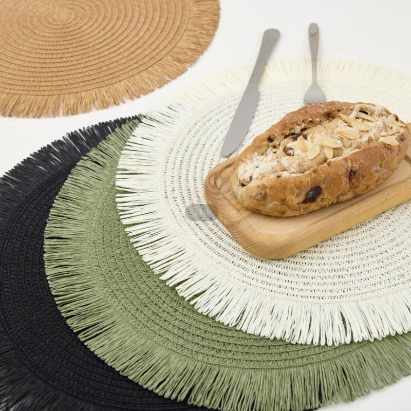 6pcs Placemats, Easy Fashion Table Mats, Coffee Machine Pads, Non-Slip Heat-Resistant Table Mats, For Weddings Birthdays Picnics