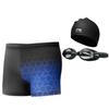 Li Ning Swimming Shorts Men's Black Blue LSKU846-1