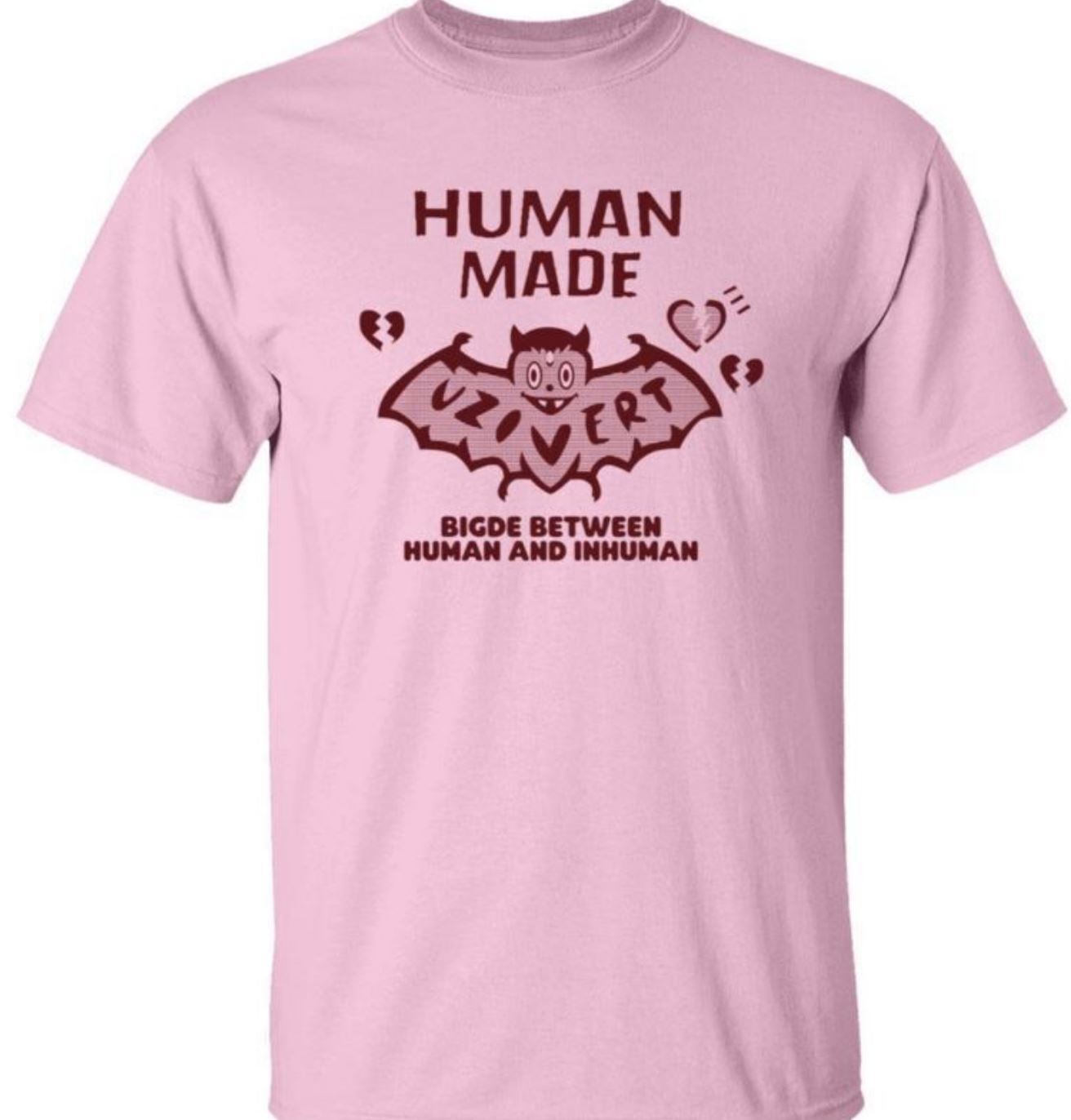 26 Lil Uzi Vert Human Made T Shirt Human Made Uzi Pink Shirt Unisex T-Shirt L