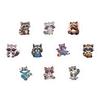 500 Stickers/roll Cartoon Raccoon Ins Cute Hand Tent Tape Decorative Suitcase Notebook Roll Tape