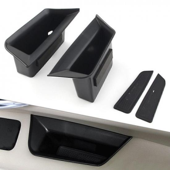 

Car Front Door Handle Armrest Storage Box Tray Bin Kit For Cadillac XT5 2017-19