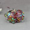 Glass Pig Miniature Sculpture Chinese Zodiacs Animal Figurine Collectible Ornament for Home Office Desktop Decoration