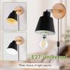 LED Wall Light E27 Bulb Replaceable 85-265V 3 Color Wall Lamp Bedside Light Living Room Bedroom Wall Sconce Decor Lighting