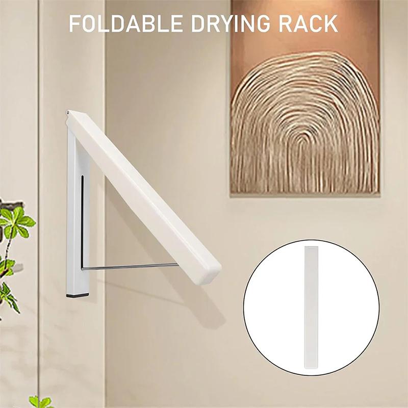 No-Drill Folding Telescopic Concealed Clothes Rack For Balconies Invisible Clothes Drying Rack