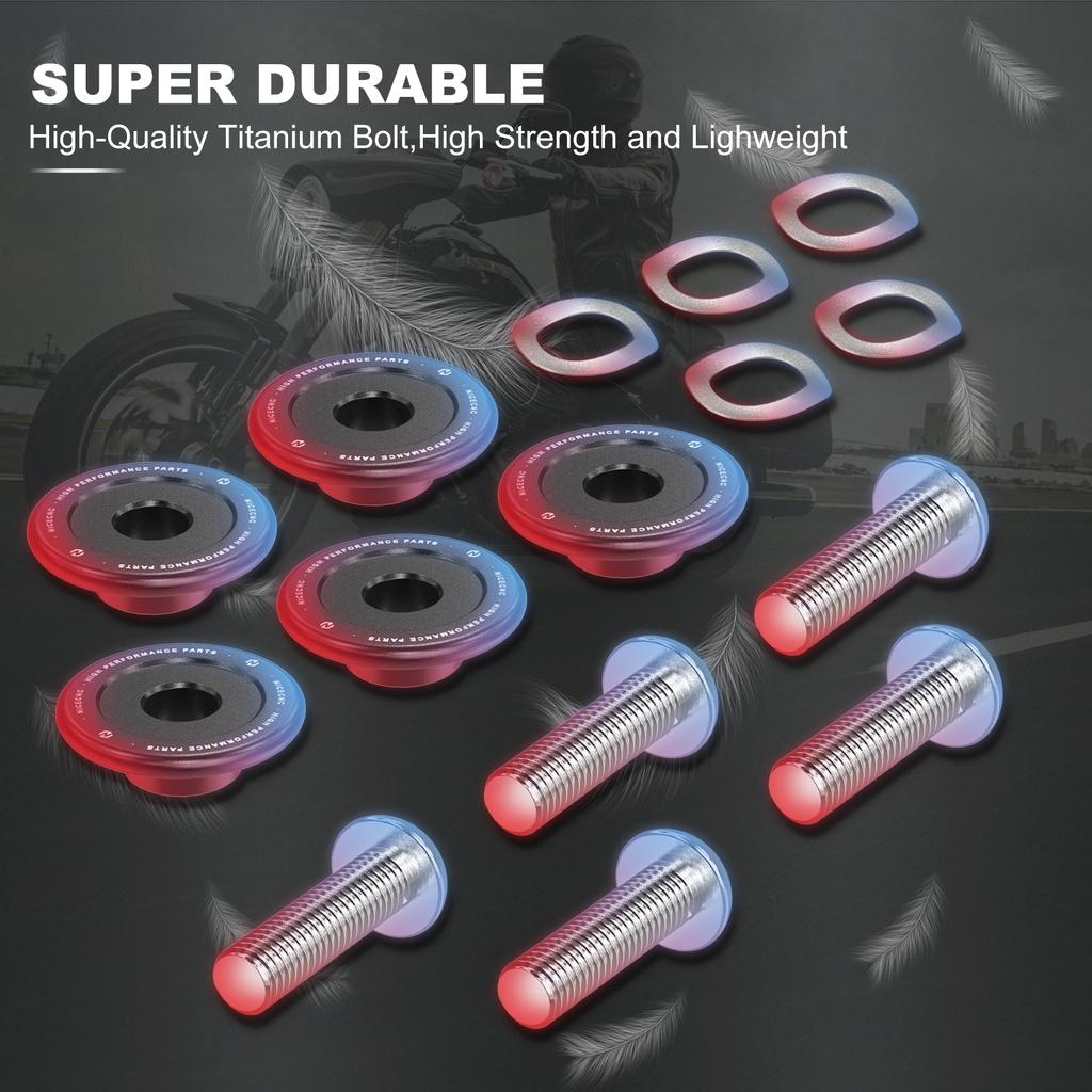 For 2009-2022 Harley Touring Front Brake Disc Rotor Bolts Washers Kit for Road King FLHR FLHRXS FLHX FLTR FLTRX FLHT CVO FLHXSE