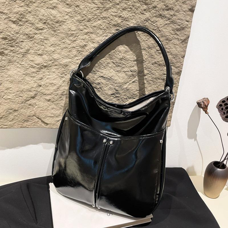 

Модная сумка-тоут большой вместимости, женская новая универсальная повседневная на плечо, подмышку, сумка для поездок чёрный