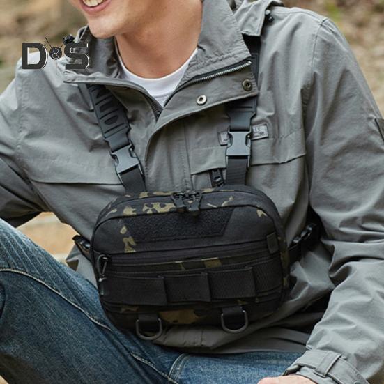 Fishing Chest Bag Waterproof Oxford Cloth Lightweight Vest Pouch Large Capacity Outdoor Camping Hiking Hunting Fishing Gear Storage Backpack