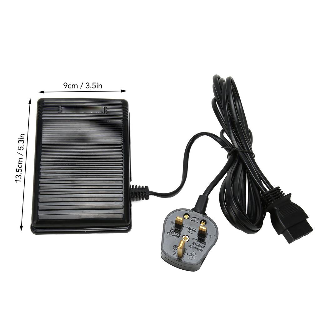 Foot Control Pedal Anti Slip 5.3in Long 3.5in Wide Stable Plastic Foot Speed Control Pedal for Sewing Sewing Machine Pedal