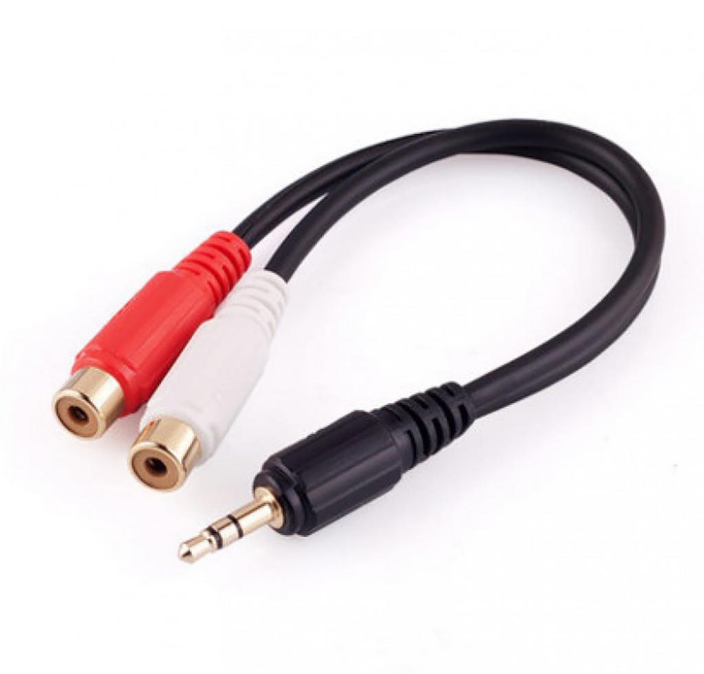 LeTradeJP Stereo Mini Plug Male Conversion 2 RCA Pin Terminal Red White Female Audiophile Audio Conversion Cable Stereo Mini Plug Male RCA Jack x 2